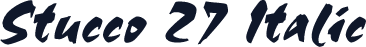 Stucco 27 Italic