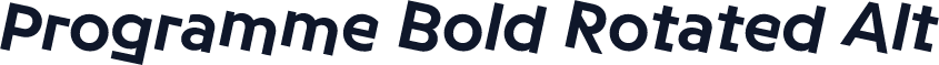 Programme Bold Rotated Alt