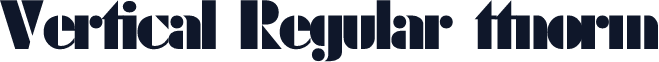 Vertical Regular ttnorm