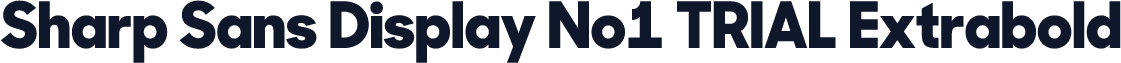 Sharp Sans Display No1 TRIAL Extrabold