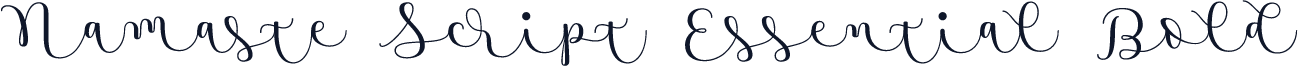 Namaste Script Essential Bold