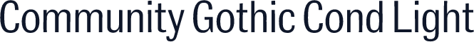 Community Gothic Cond Light