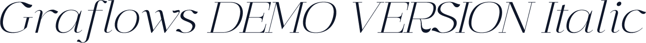 Graflows DEMO VERSION Italic