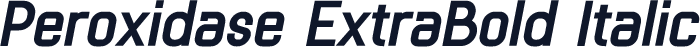 Peroxidase ExtraBold Italic