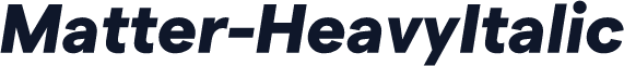 Matter-HeavyItalic