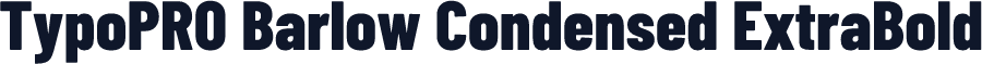 TypoPRO Barlow Condensed ExtraBold