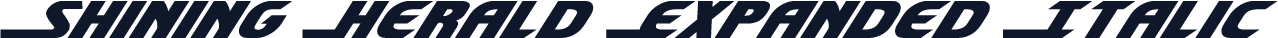 Shining Herald Expanded Italic