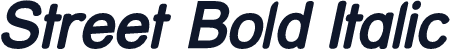 Street Bold Italic