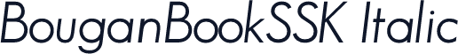BouganBookSSK Italic