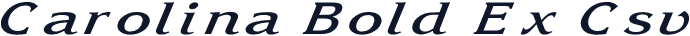 Carolina Bold Ex Csv