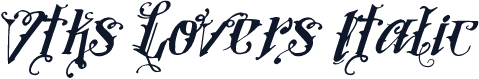 Vtks Lovers Italic