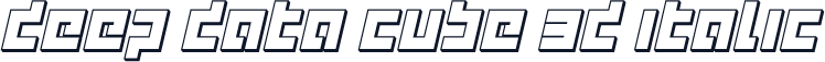 deep data cube 3d italic