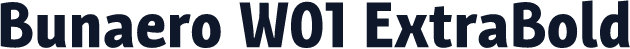 Bunaero W01 ExtraBold