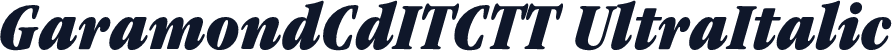 GaramondCdITCTT UltraItalic