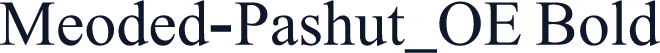 Meoded-Pashut_OE Bold
