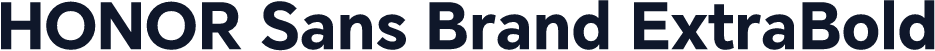 HONOR Sans Brand ExtraBold