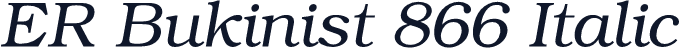ER Bukinist 866 Italic