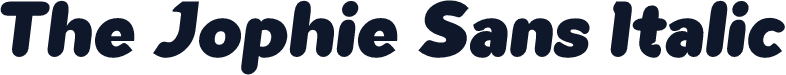 The Jophie Sans Italic