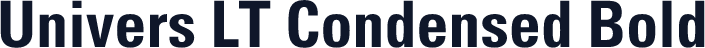 Univers LT Condensed Bold
