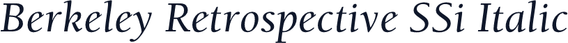 Berkeley Retrospective SSi Italic