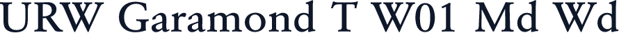 URW Garamond T W01 Md Wd