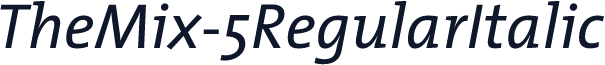 TheMix-5RegularItalic
