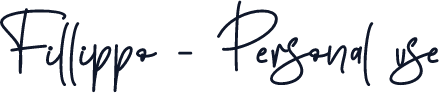 Fillippo - Personal use