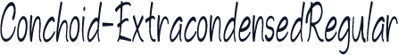 Conchoid-ExtracondensedRegular