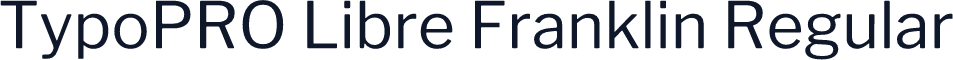 TypoPRO Libre Franklin Regular