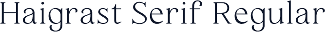 Haigrast Serif Regular