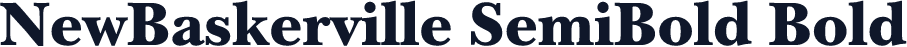NewBaskerville SemiBold Bold