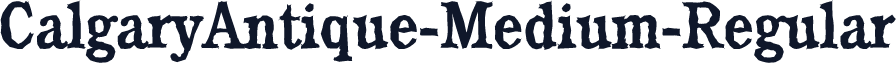 CalgaryAntique-Medium-Regular