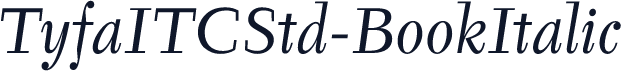 TyfaITCStd-BookItalic