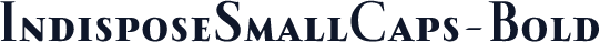 IndisposeSmallCaps-Bold