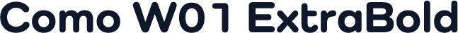 Como W01 ExtraBold