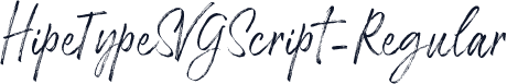 HipeTypeSVGScript-Regular