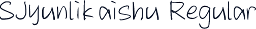 SJyunlikaishu Regular