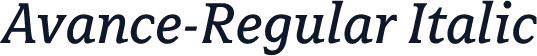 Avance-Regular Italic