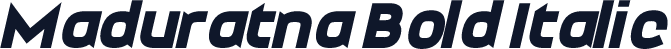 Maduratna Bold Italic