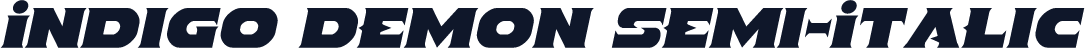 Indigo Demon Semi-Italic