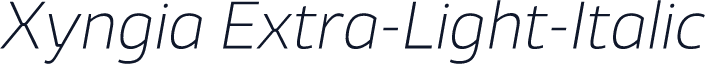 Xyngia Extra-Light-Italic