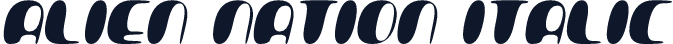 Alien Nation Italic