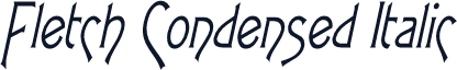 Fletch Condensed Italic