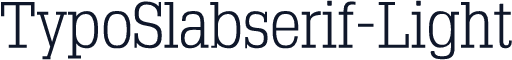 TypoSlabserif-Light