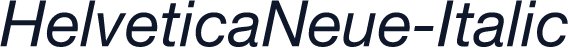 HelveticaNeue-Italic