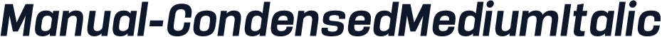 Manual-CondensedMediumItalic