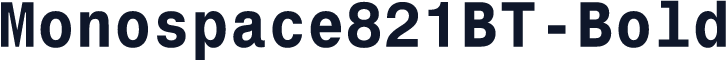 Monospace821BT-Bold