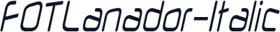 FOTLanador-Italic