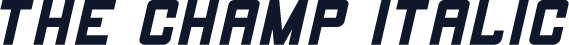 THE CHAMP Italic