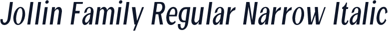 Jollin Family Regular Narrow Italic